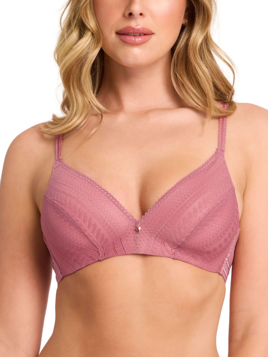 MON9581 Rosaline Wire Free TShirt Bra, Color: Rose, Size: 30E
