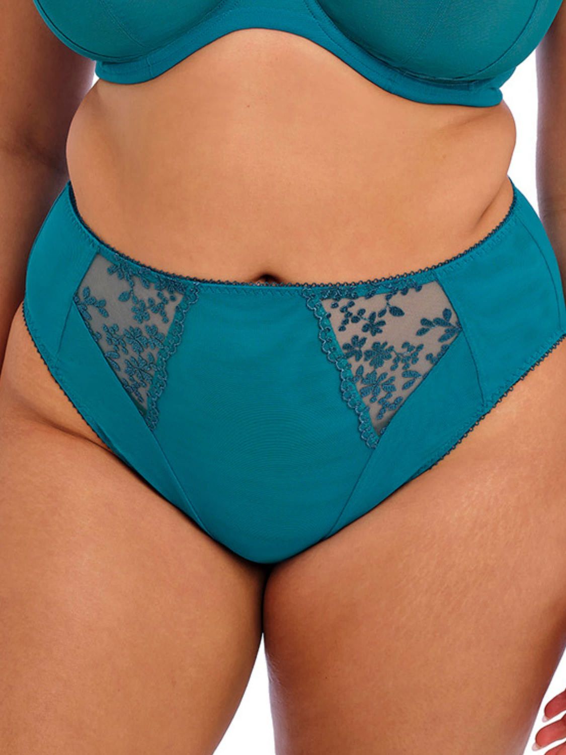 ELO302553 Zarla High Leg Brief, Color: OceanDepths, Size: Medium