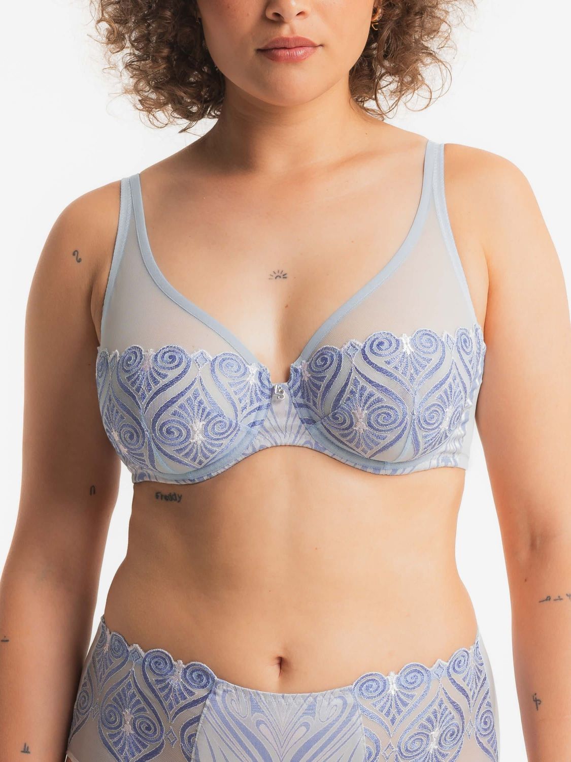 LBQ51511 Hermione Scarf Bra, Color: Celestine, Size: 32D