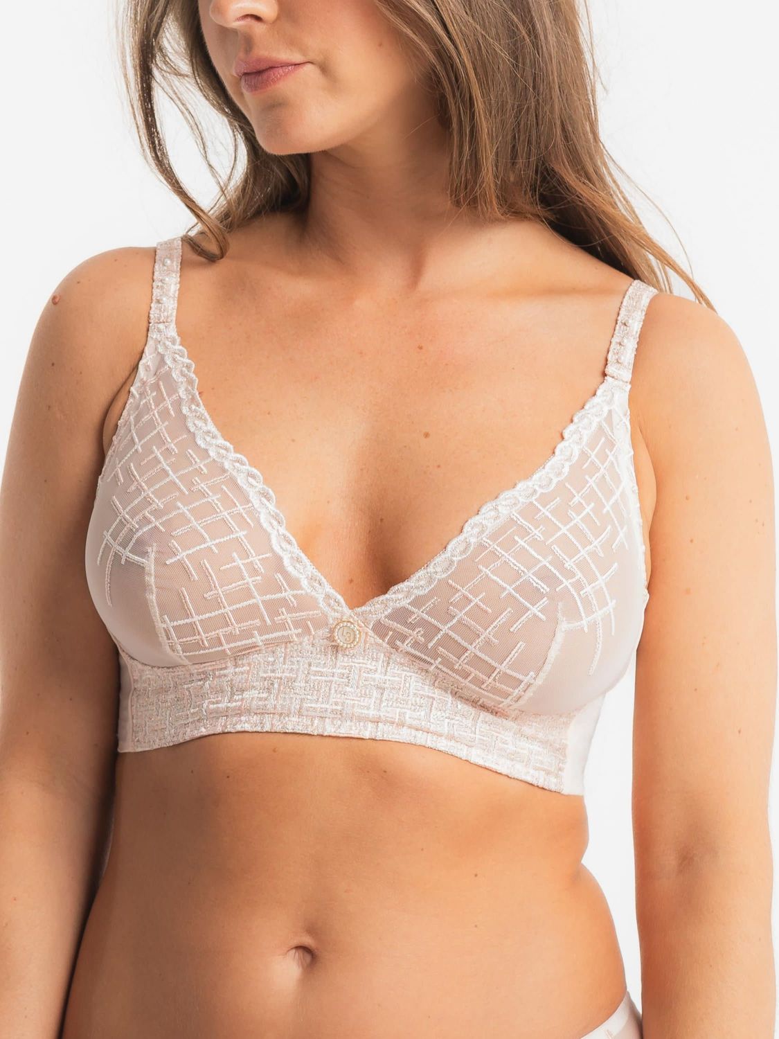 LBQ53507 Tweegy Bralette, Color: NudeRose, Size: XSmall