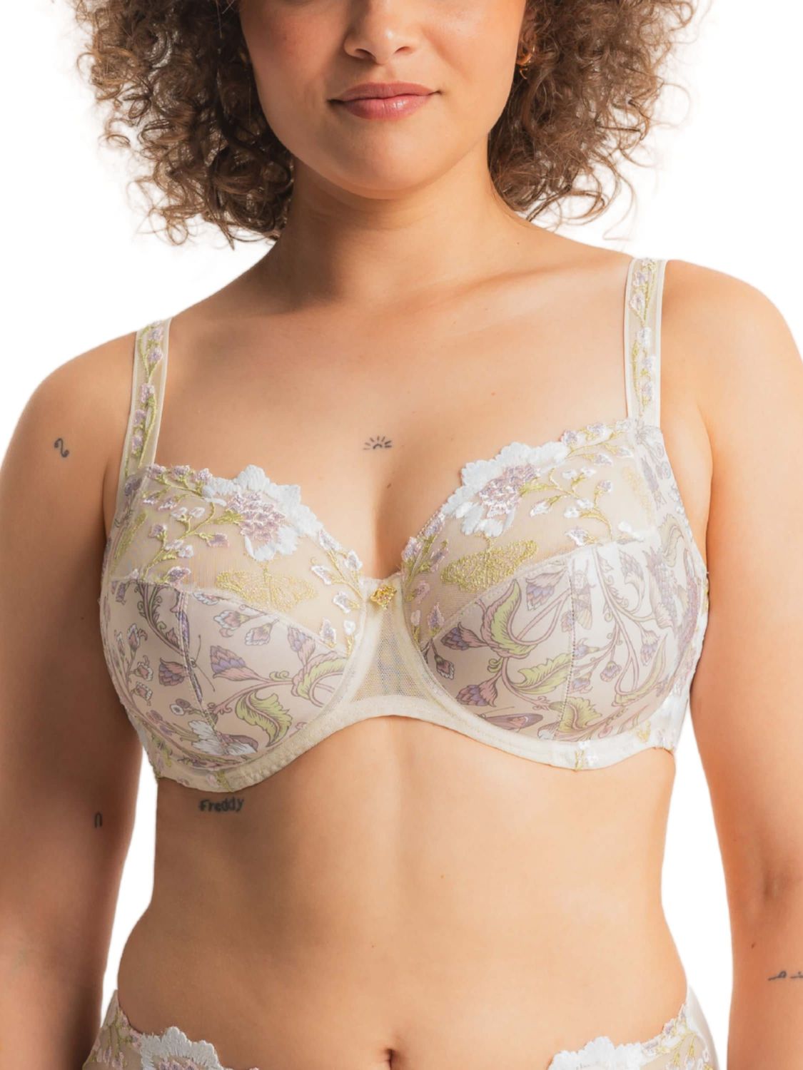 LBQ53401 Flora Full Cup Bra, Color: Linen, Size: 34G