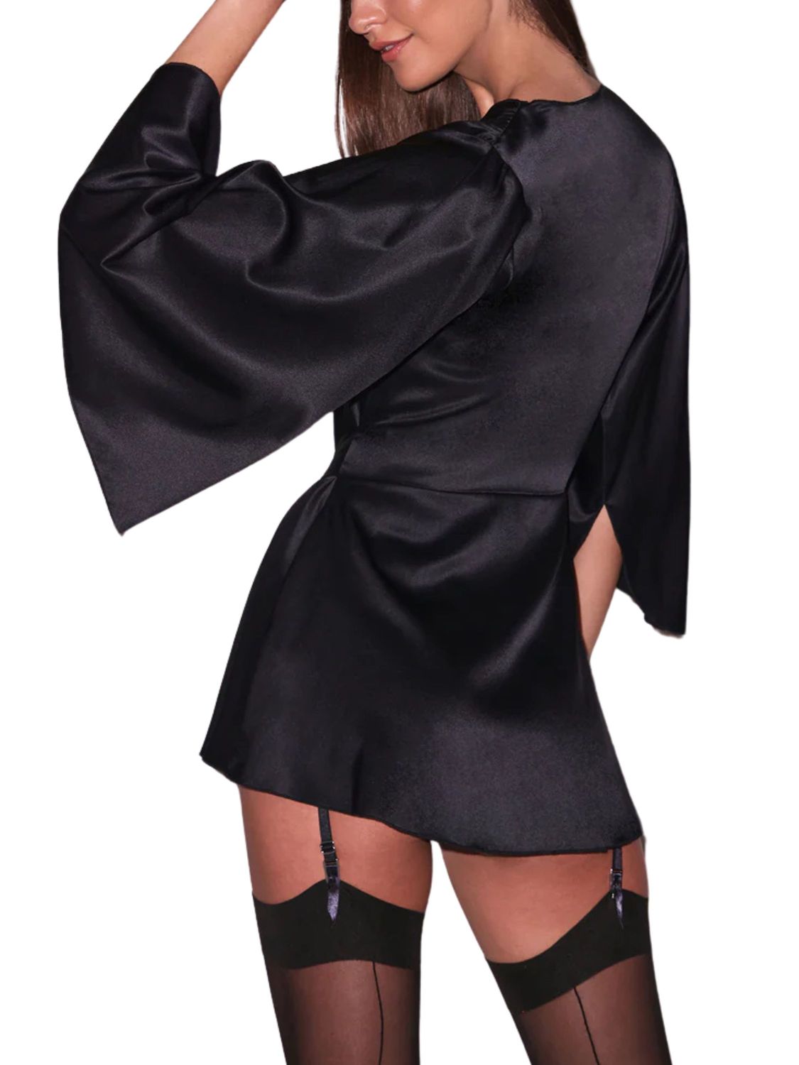 FDMRB0078 Angel Sleeve Silk Robe