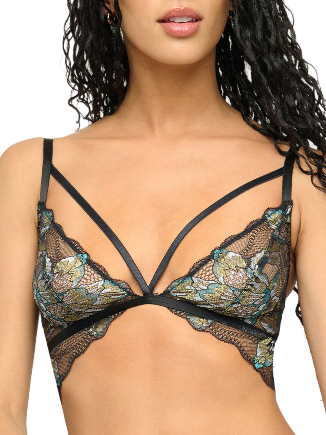 COSPARAD1301 Paradiso Triangle Bra, Color: BlackCappero, Size: Small