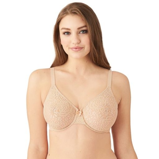 WAC851205 Halo Lace Seamless UW Bra, Color: Sand, Size: 32F