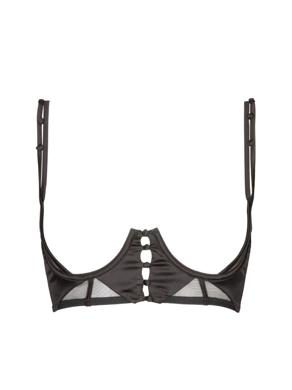 ATADI14 Douce Insomnie Ouvert Bustier, Color: Black, Size: Small