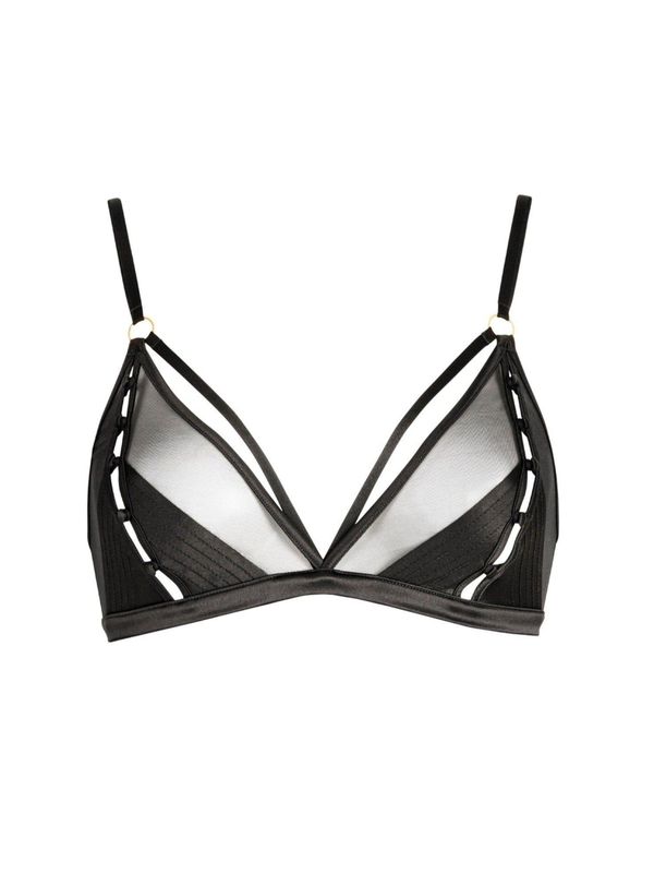 ATADI10 Douce Insomnie Triangle Bralette w Button Detail