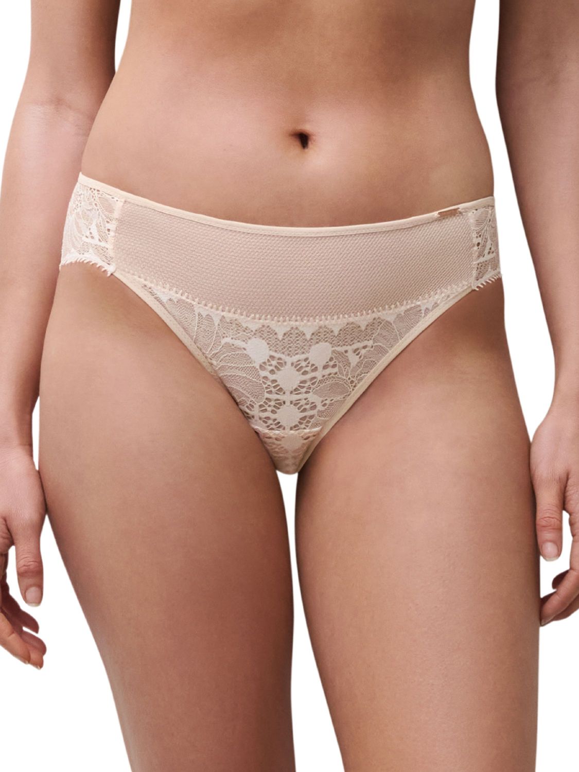 CHL15F30 Day to Night Lace Bikini, Color: NudeBlush, Size: Large