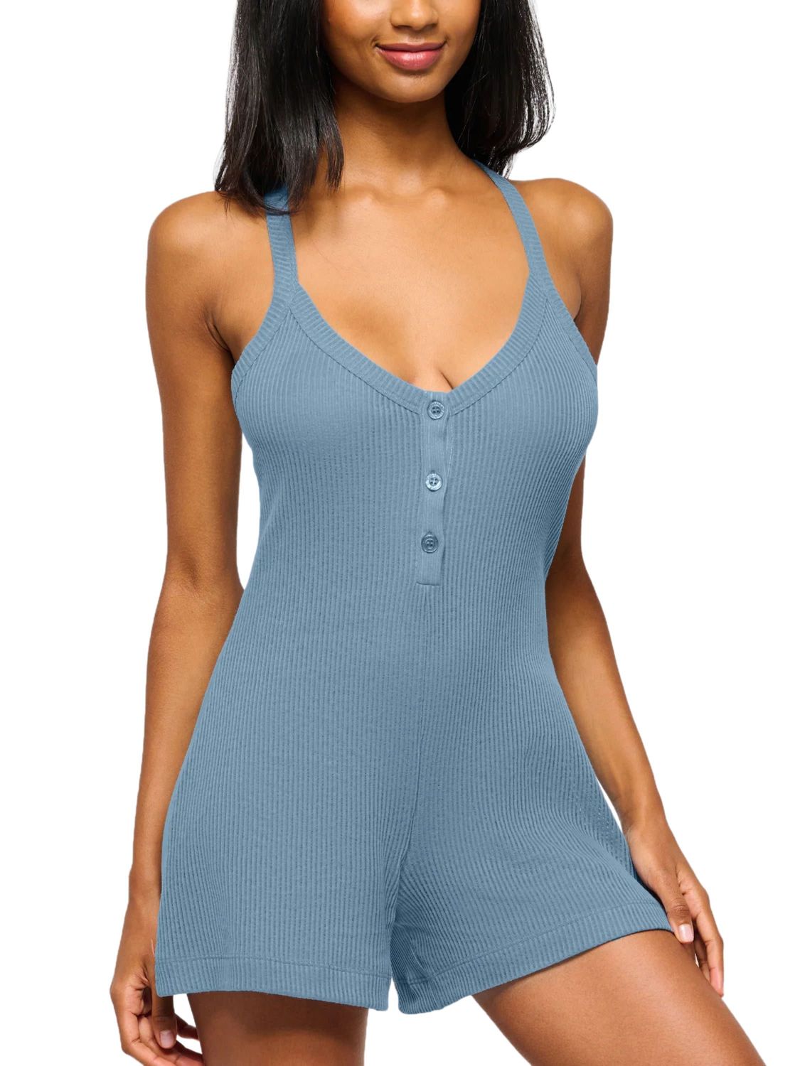 COSARMON8811 Armonia Sleep Romper, Color: Lago, Size: Medium