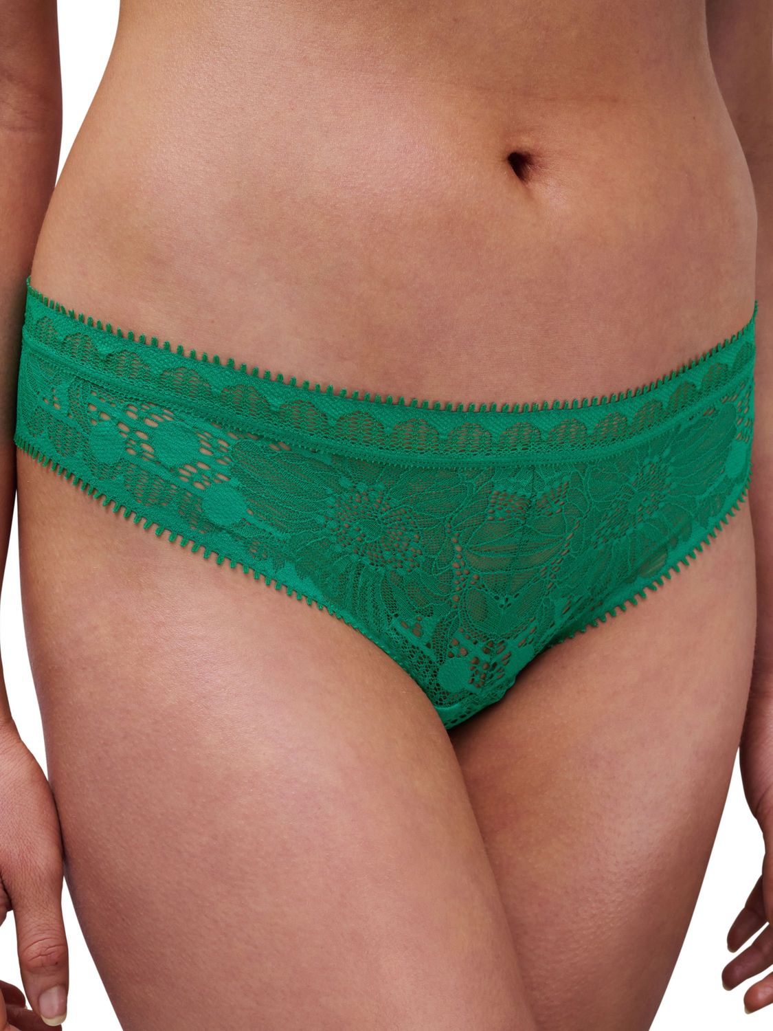 CHL15F90 Day to Night Lace Tanga, Color: Racing Club Green, Size: Medium