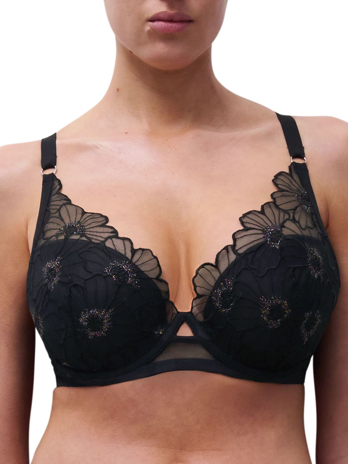 CHP22ONA Lush Plunge TShirt Bra, Color: FestiveBlack, Size: 32G