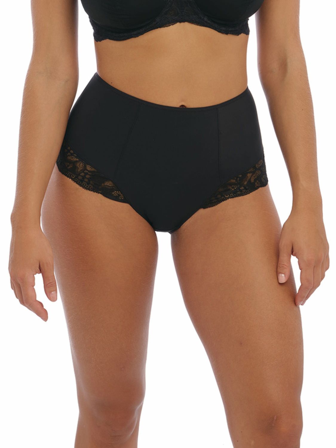 FAN101852 Reflect High Waist Control Brief, Color: Black, Size: XSmall