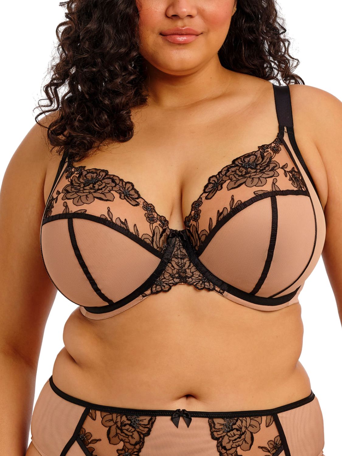 ELO302602 Teagan UW Plunge Bra, Color: CafeAuLait, Size: 32K