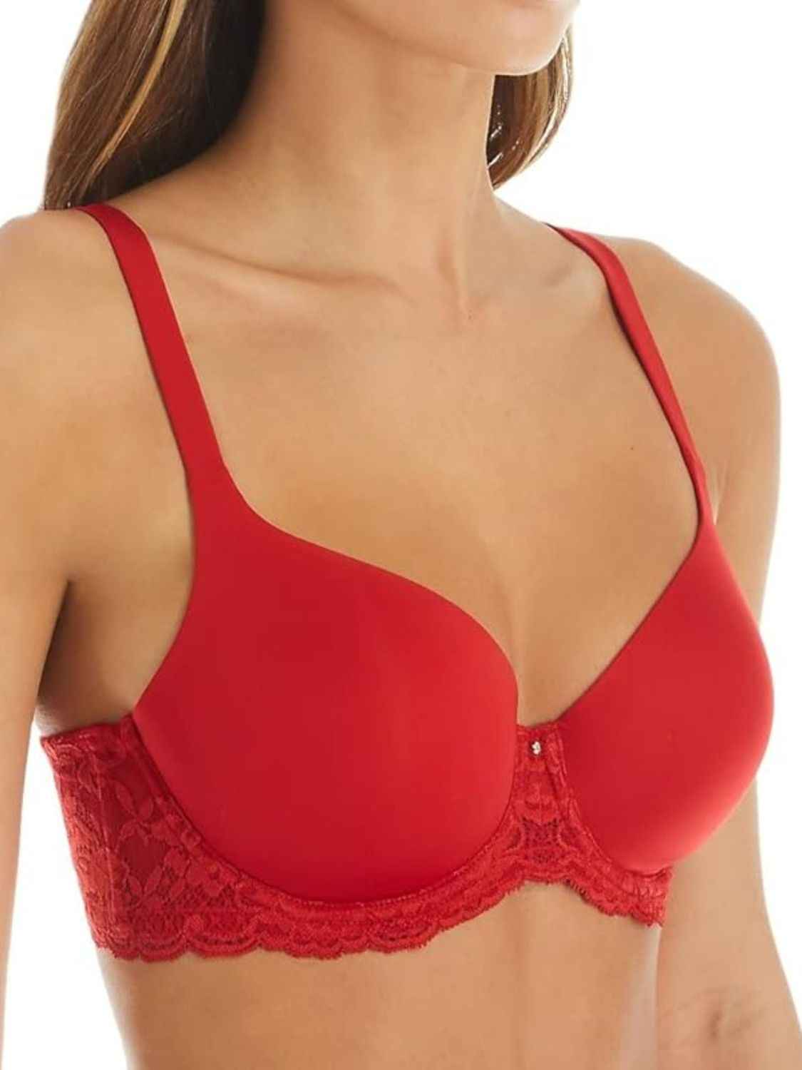 MON9320 Pure Plus Full Coverage TShirt Bra, Color: Sweet Red (On Sale), Size: 30G