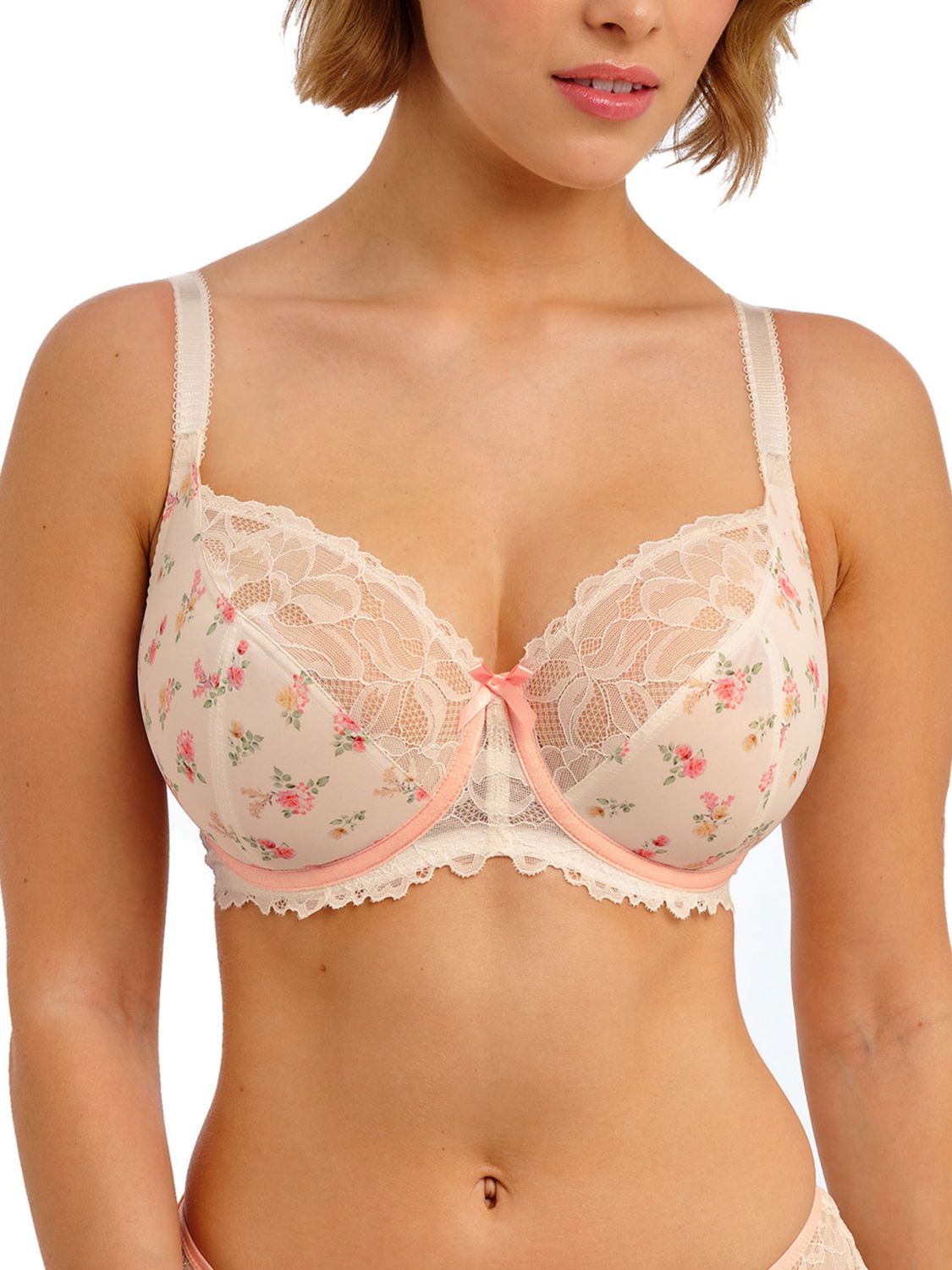 FRE404002 Cherish Me UW Plunge Bra, Color: RoseDelicacy, Size: 38K