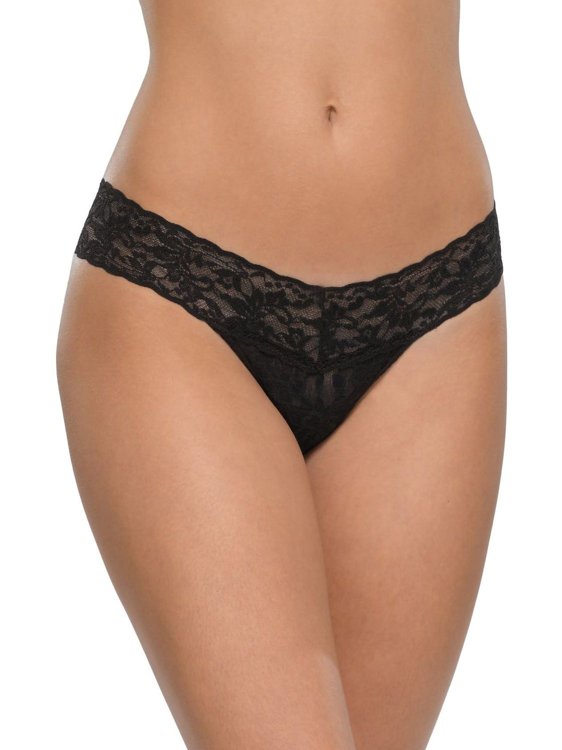HAK4911P Low Rise Thong, Color: Black, Size: OneSize