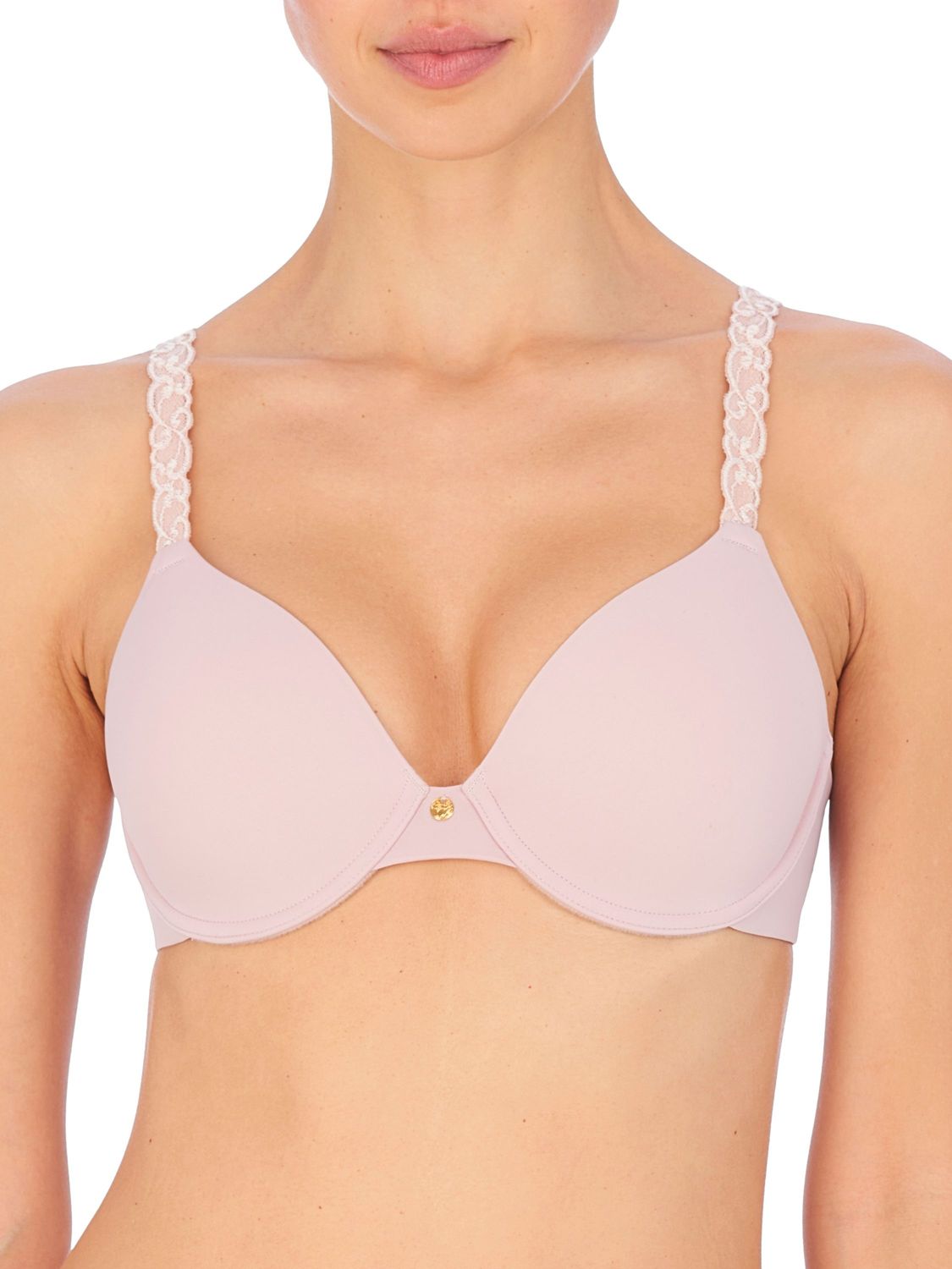 NAT732080 Pure Luxe Contour Bra, Color: Rose Beige Pink Pearl, Size: 36E