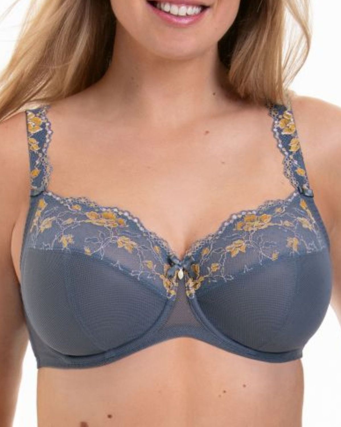 ANT5249 Colette Full Bust Underwire Bra, Color: Sky Grey, Size: 32F