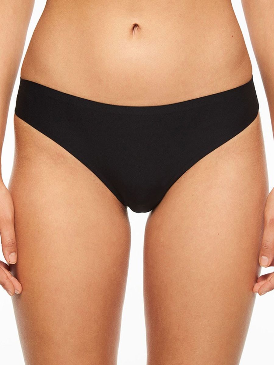 CHL2649 Soft Stretch Thong, Color: Black, Size: OneSize