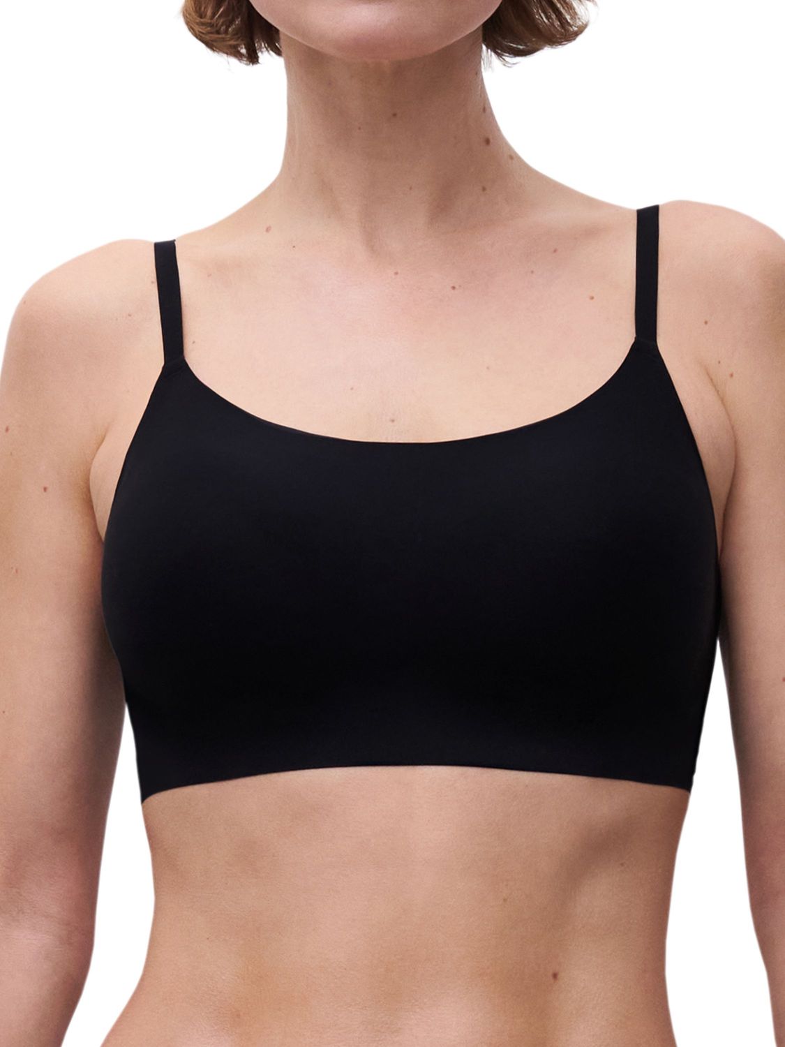 CHL16A2 Soft Stretch Scoop Bralette, Color: Black, Size: XSmall/Small