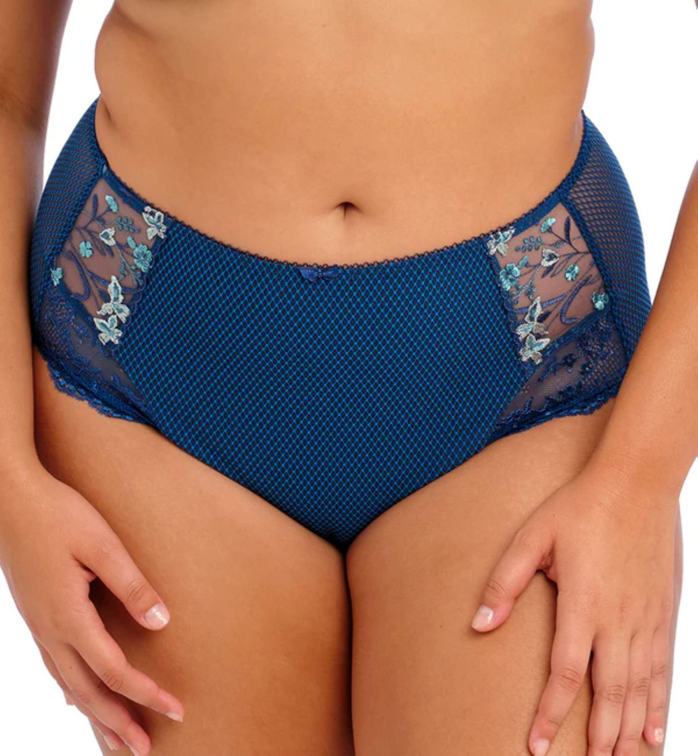 ELO4388 Charley Embroidered Full Brief, Color: Petrol (On Sale), Size: Medium