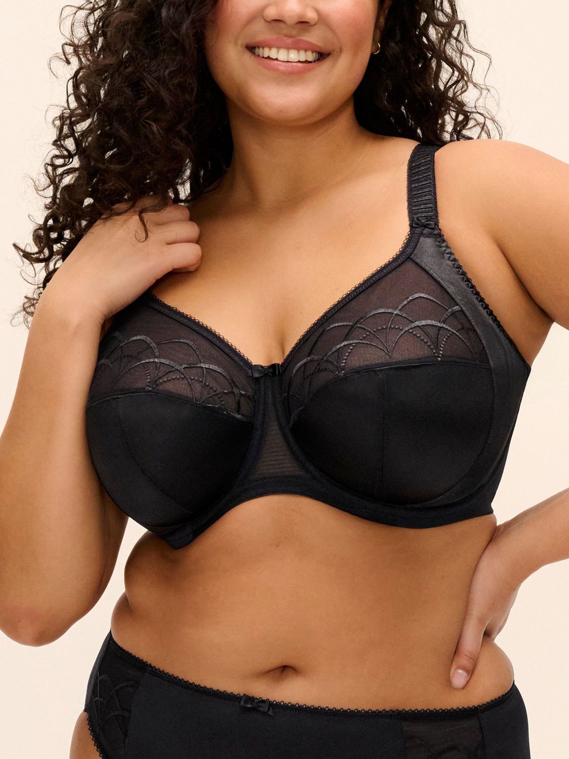 ELO4030 Cate UW Full Cup Bra, Color: Black, Size: 42F