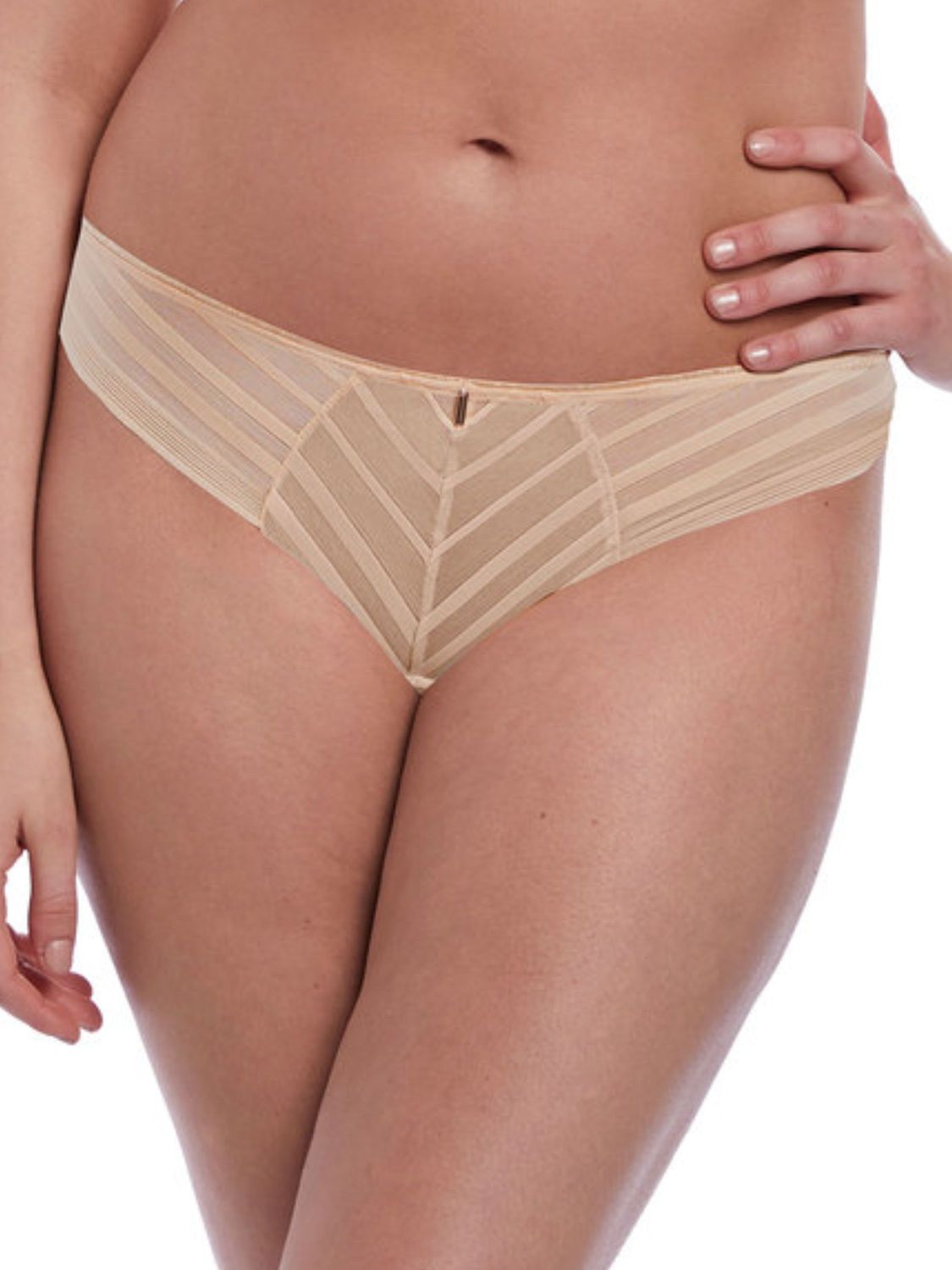 FRE3167 Cameo Brazilian Thong, Color: Sand, Size: Medium