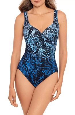 SWM6537380 Boa Blues One Piece UW Wrap Swimsuit