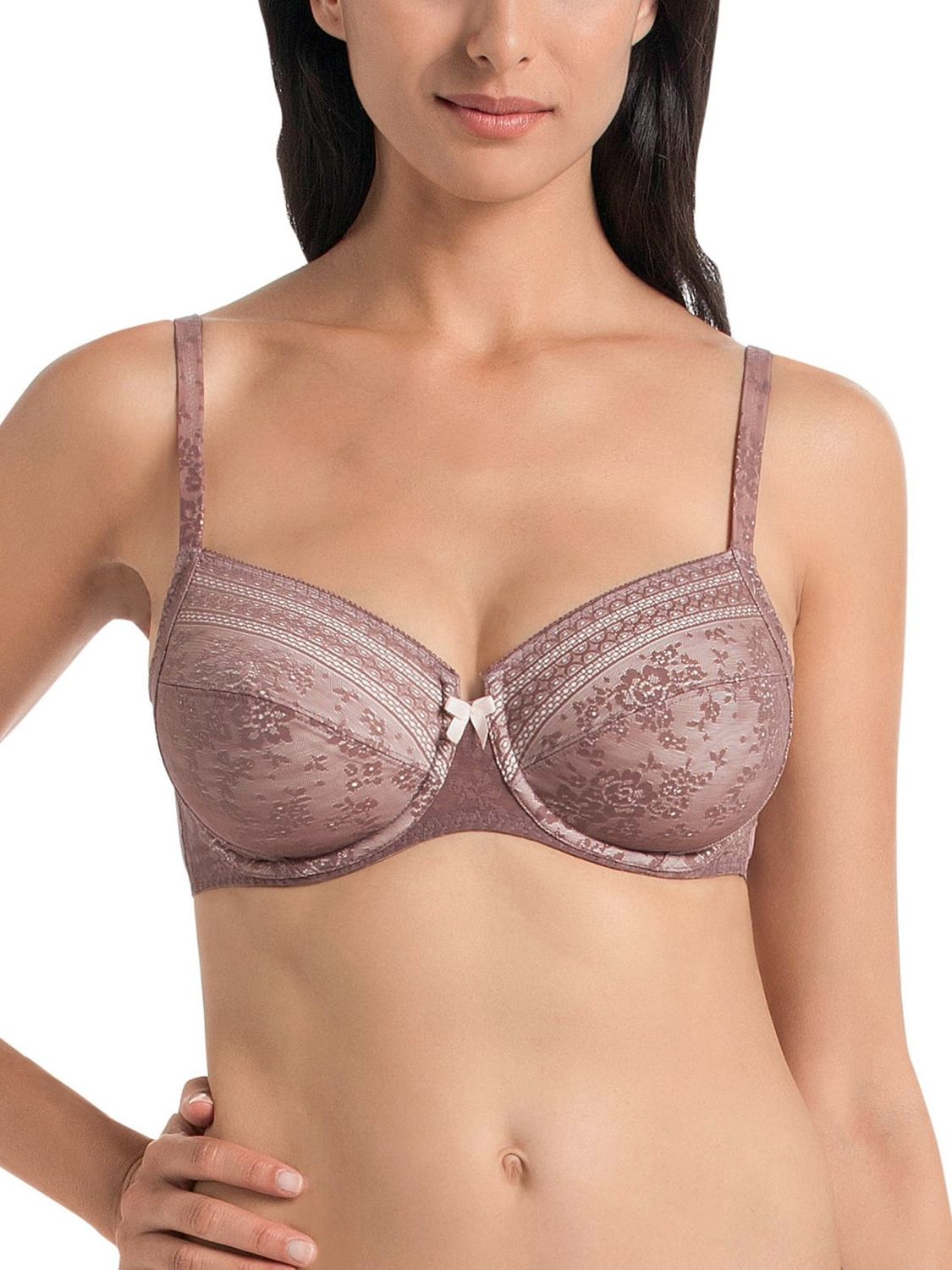 ANT5653 Fleur Lace Underwire Bra, Color: Berry, Size: 32E