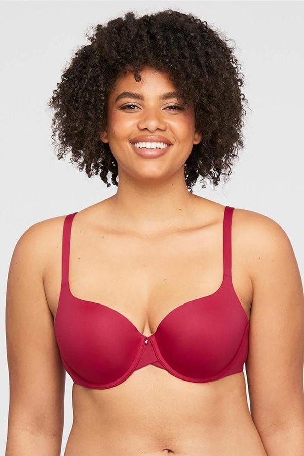 MON9310 Pure Demi Tshirt Bra, Color: Raspberry (On Sale), Size: 34C