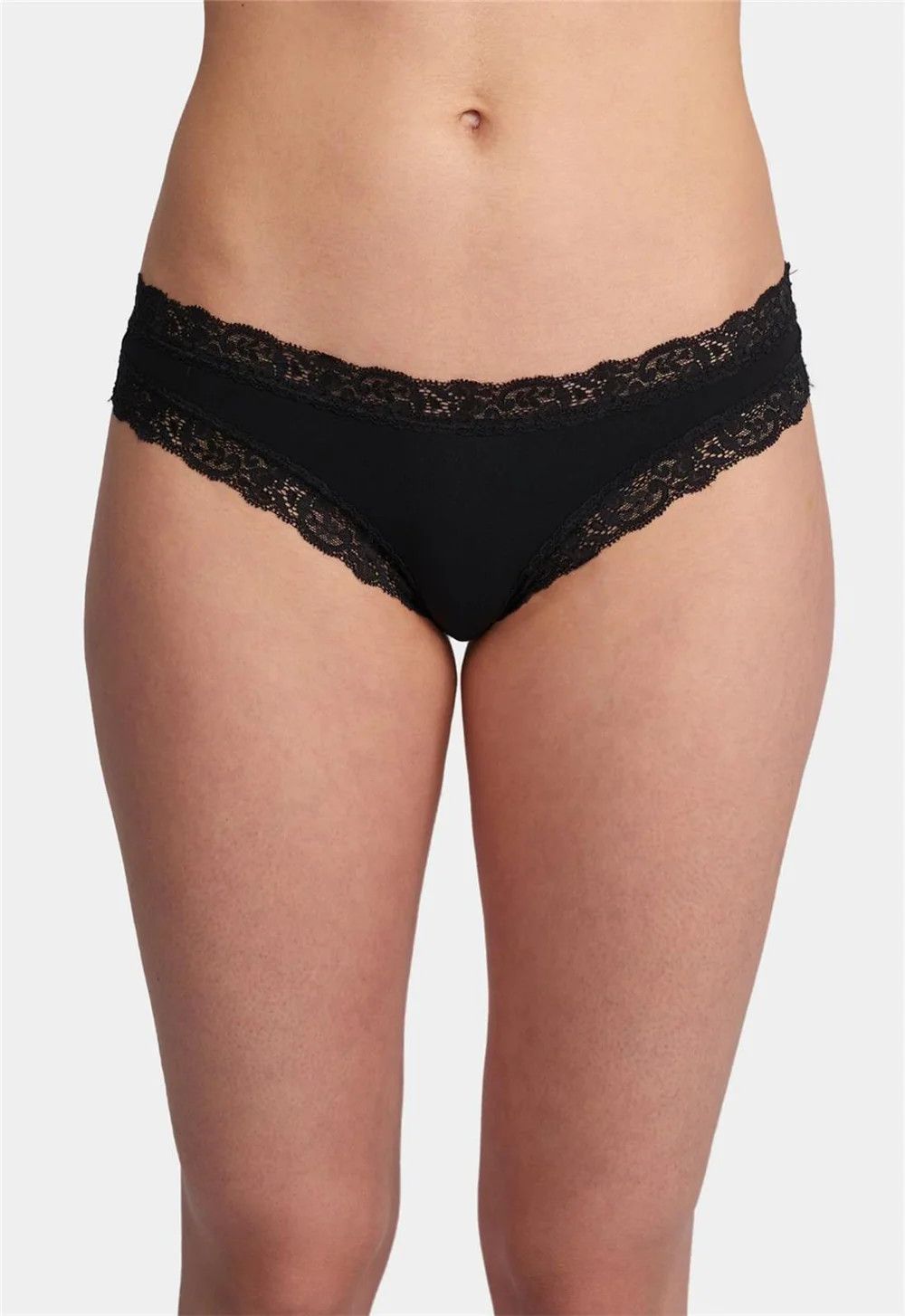 FRT601 Fleur't Iconic Thong, Color: Black, Size: Small
