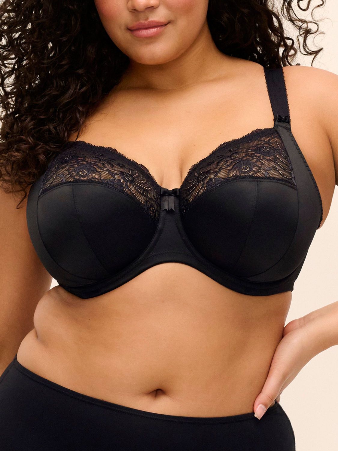 ELO4111 Morgan UW Bra Solid, Color: Black, Size: 42K