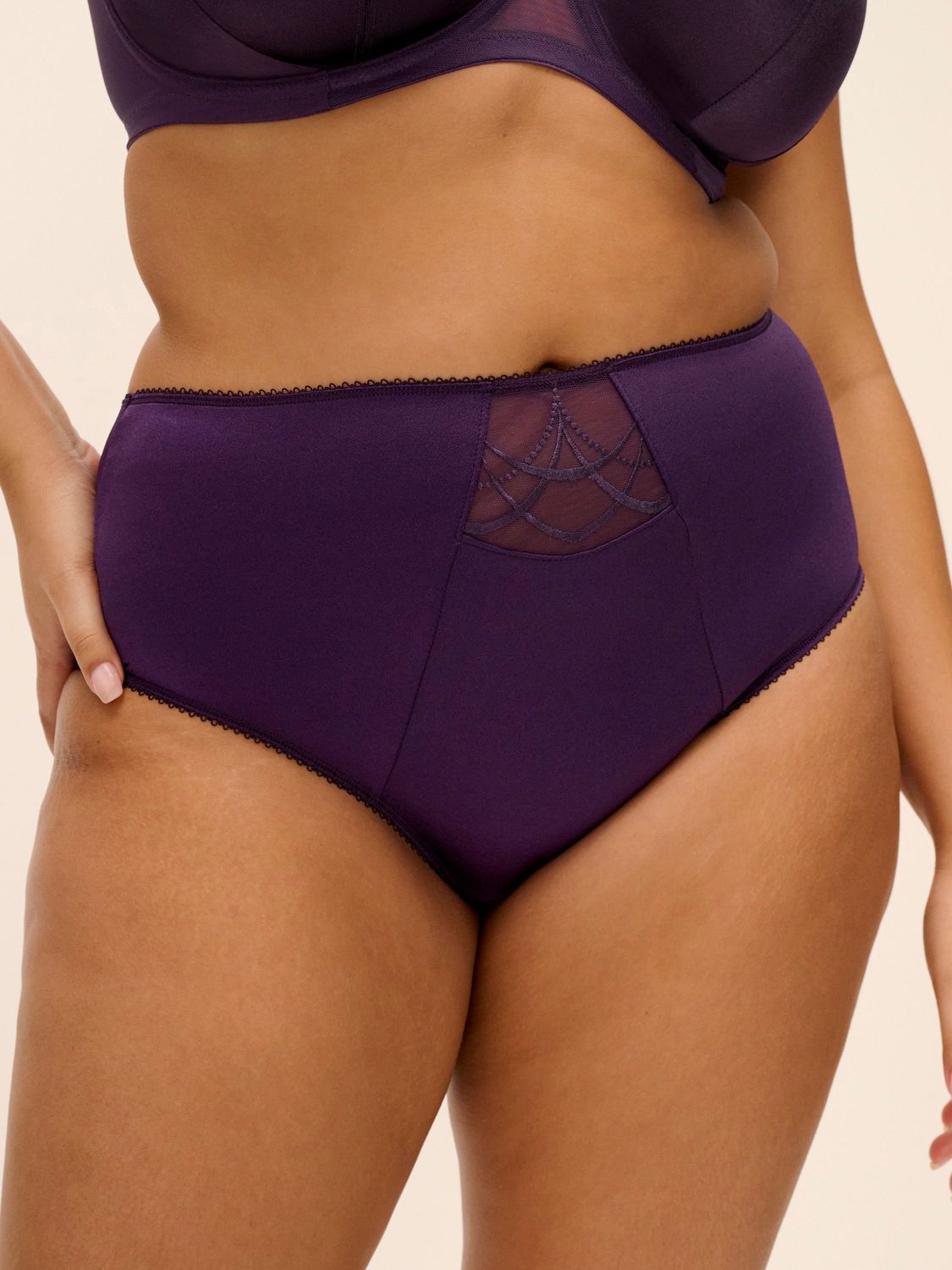 ELO4036 Cate Full Brief, Color: Dark Violet, Size: Medium