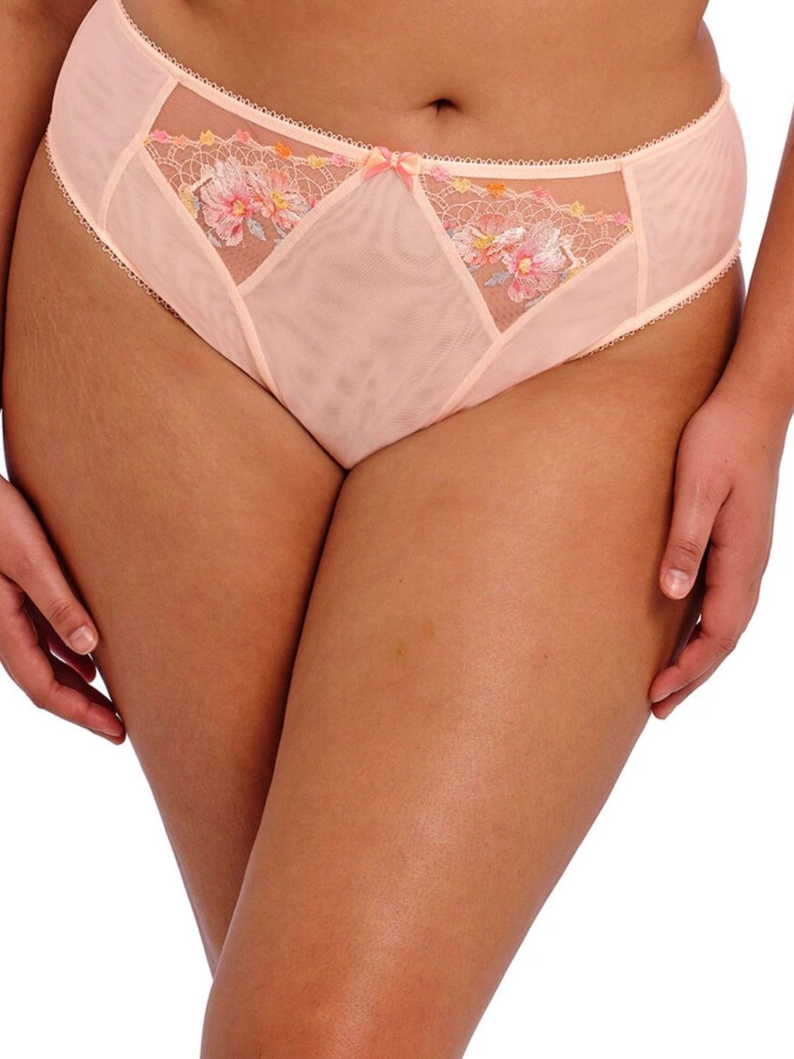 ELO302153 Himari High Leg Brief, Color: Peach Whisper, Size: Small