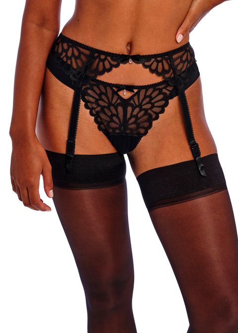 FRE401091 Loveland Suspender Belt, Color: BombshellBlack, Size: XLarge
