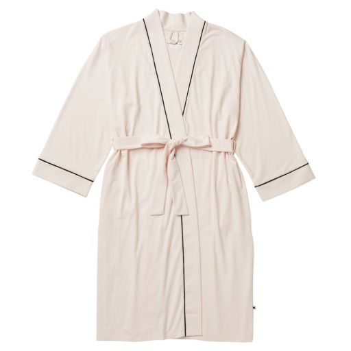 TCP660853 Pima Knit Kimono Robe, Color: Pink, Size: Medium/Large