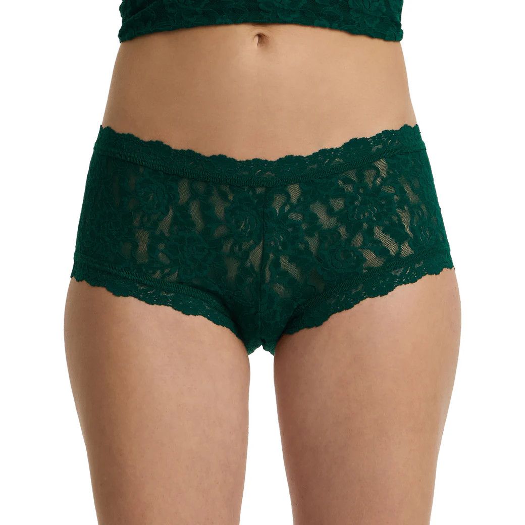 HAK4812P Signature Lace Boyshort Wrapped, Color: Spruce, Size: Small
