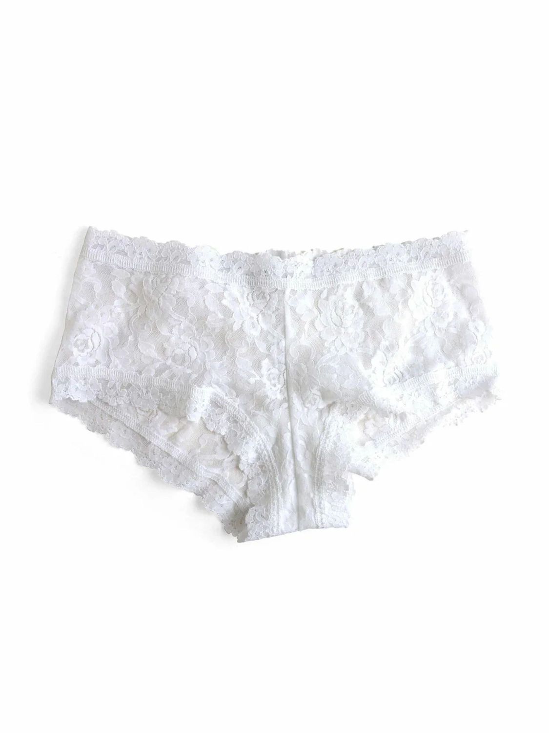 HAK4812P Signature Lace Boyshort Wrapped, Color: White, Size: Large