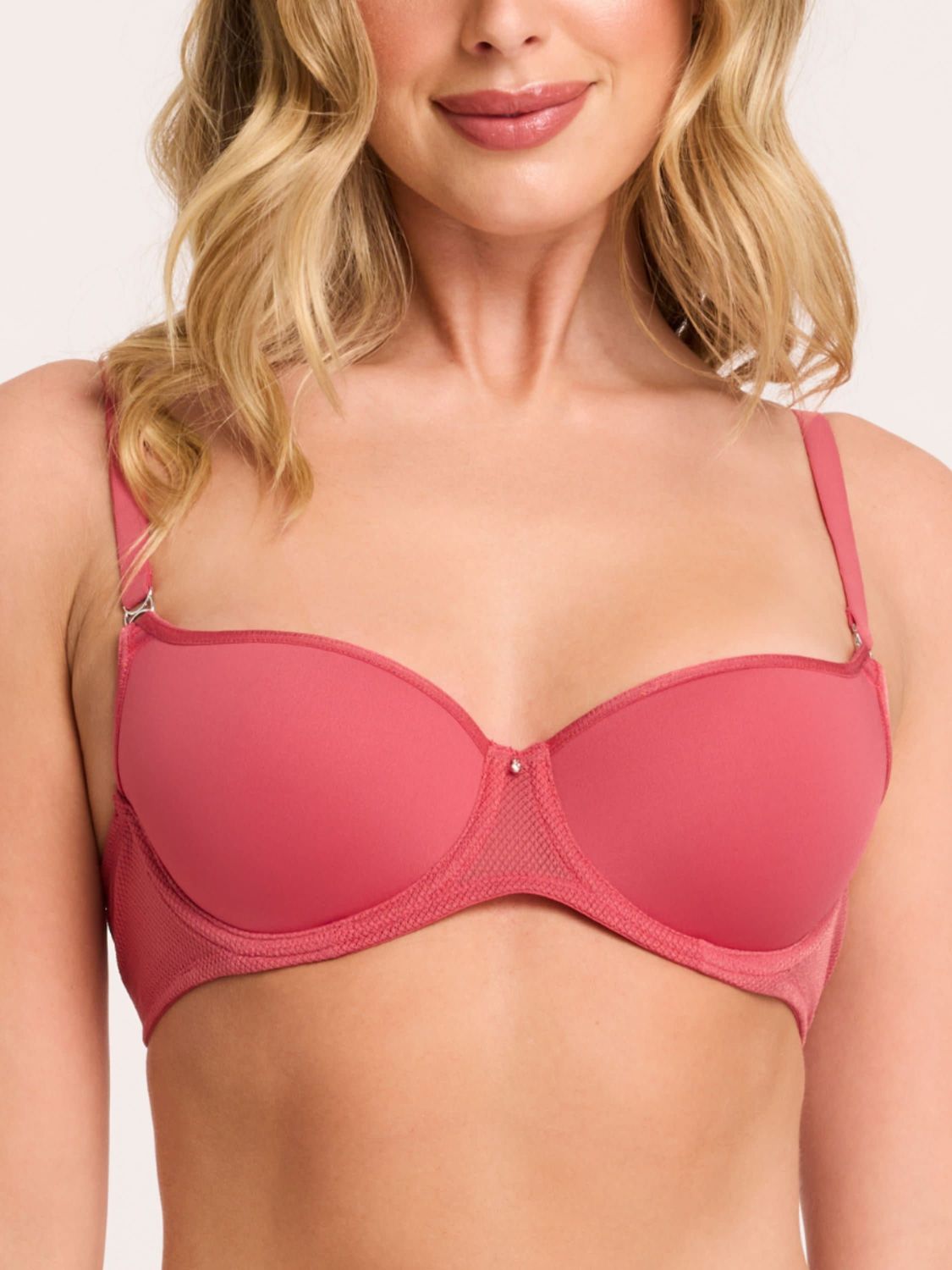 MON9360 Balconette Spacer TShirt Bra, Color: SpicedCoral, Size: 36D