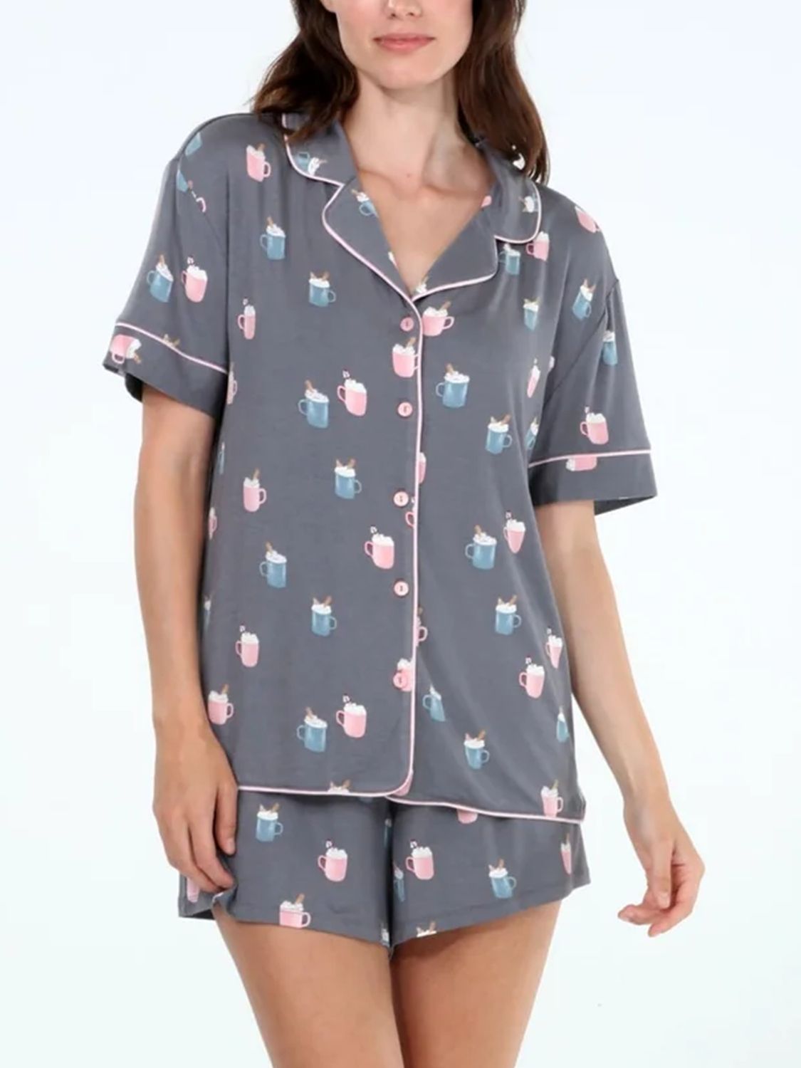 HND63955 Breakfast in Bed Jersey Shortie Set