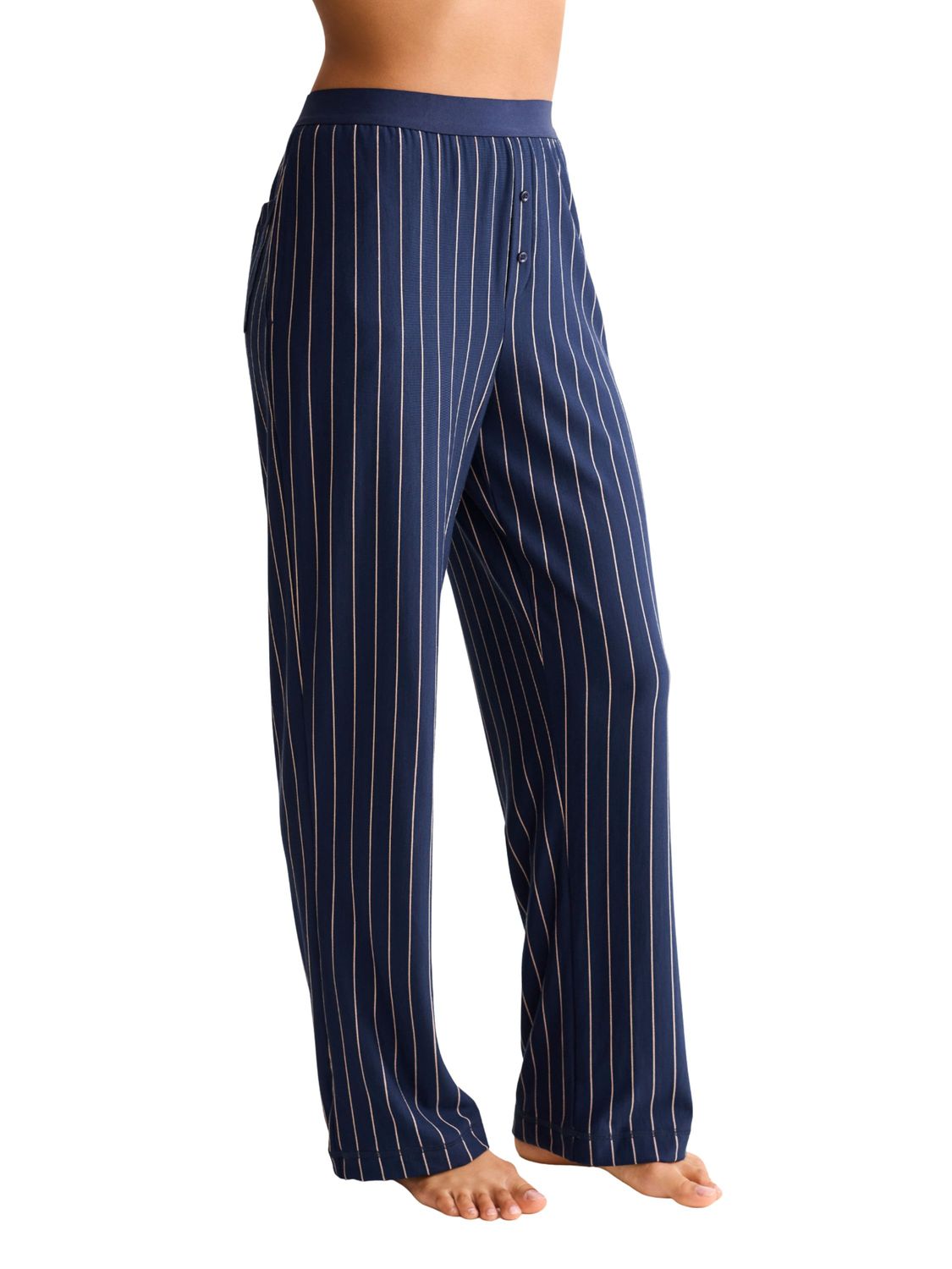 FRT6216 Boyfriend PJ Pant, Color: InkPralineStripe, Size: 2XLarge