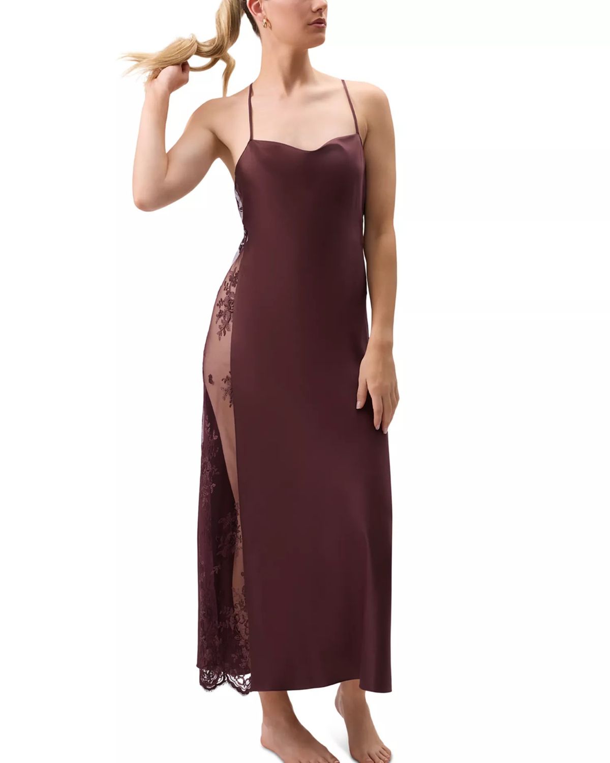 RYA219 Darling Lace Side Long Gown