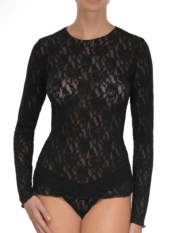 HAK128L Signature Lace Long Sleeve Top