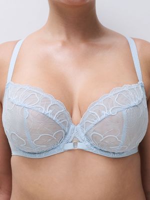 CHL12M1 Fleurs Lace Unlined Plunge Bra