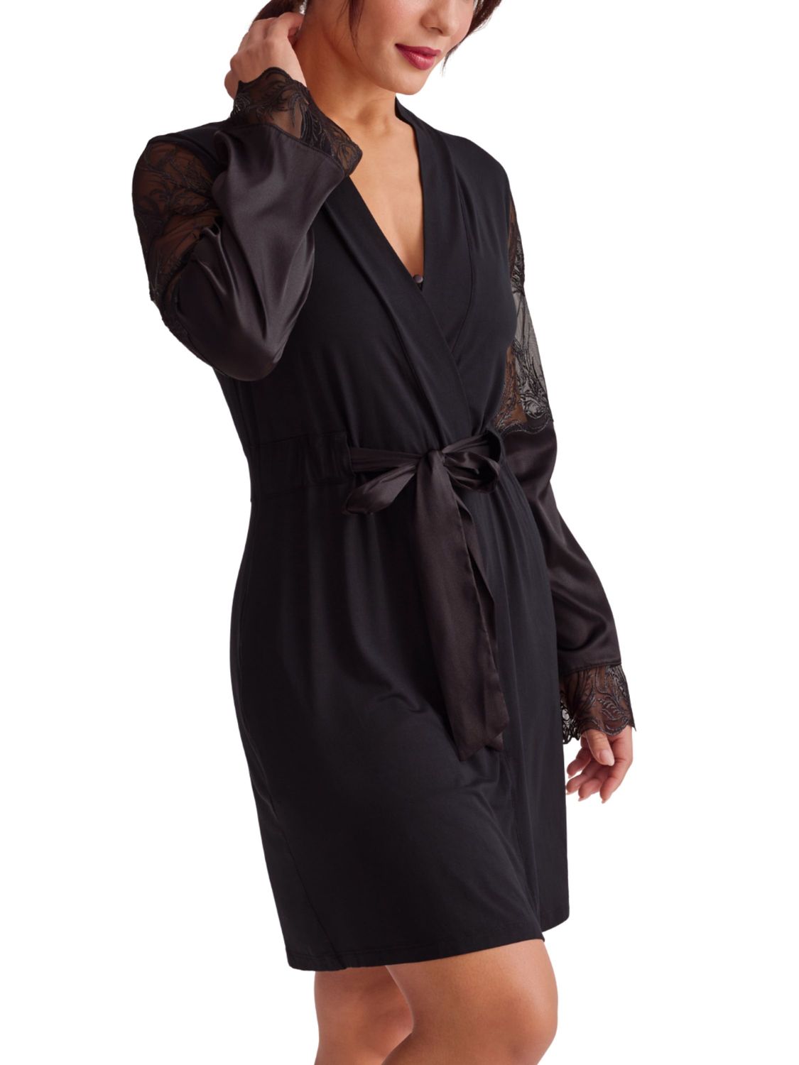 FRT6325 Desire Kimono, Color: Black, Size: XSmall/Small