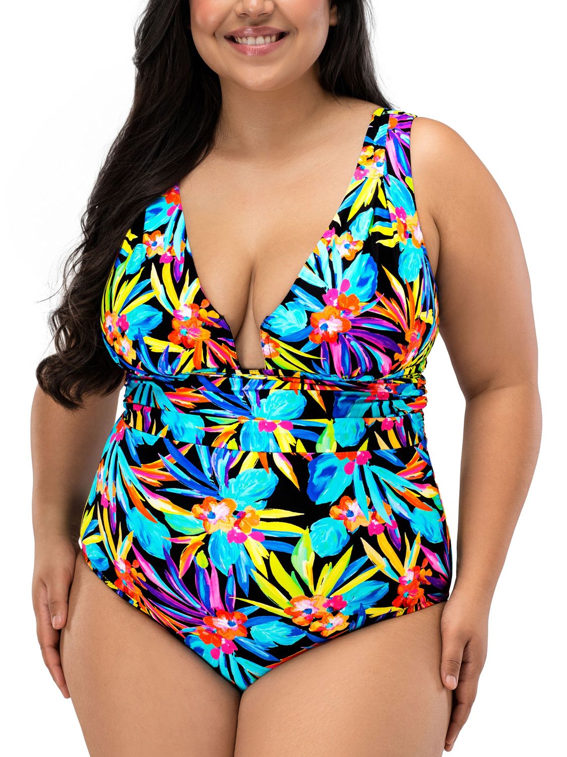 NESCABA Cabana One Piece Swimsuit, Color: Multi, Size: Small