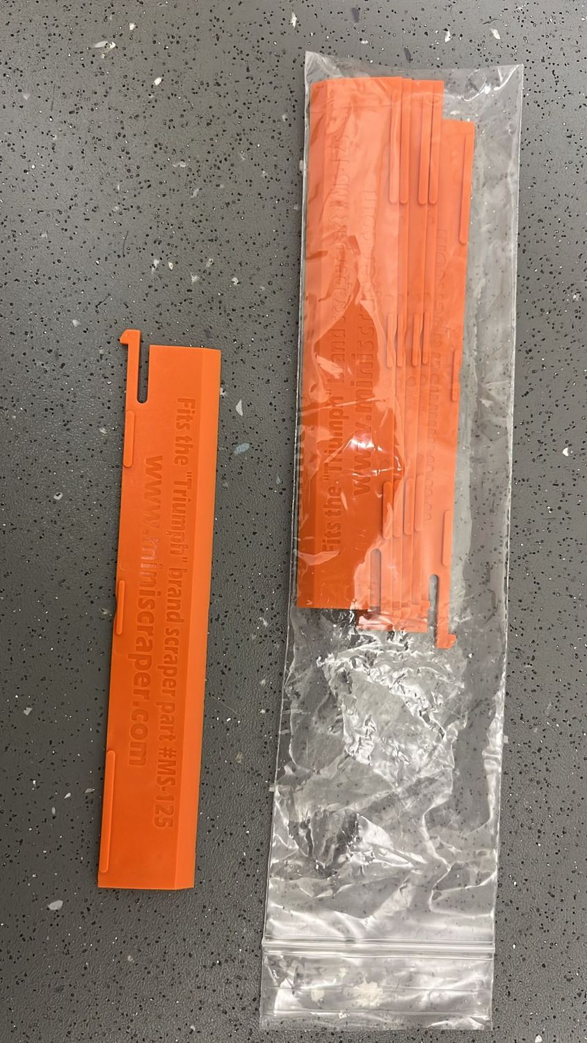 Mini Plastic Scraper Blades