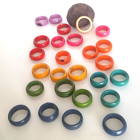 argollas de tagua edición única
