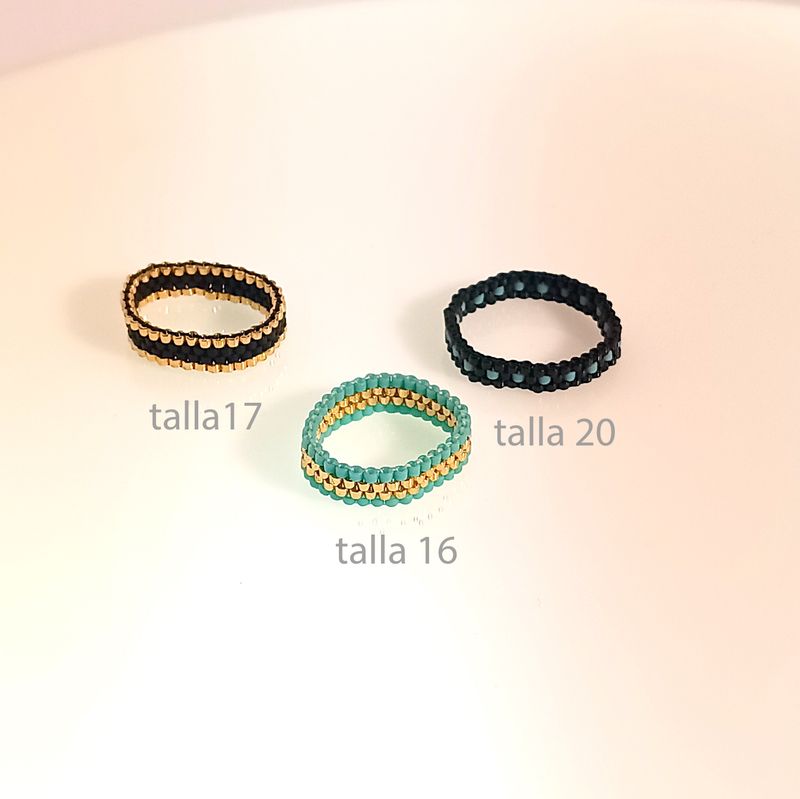 anillos de miyuki 3 y 4 vueltas