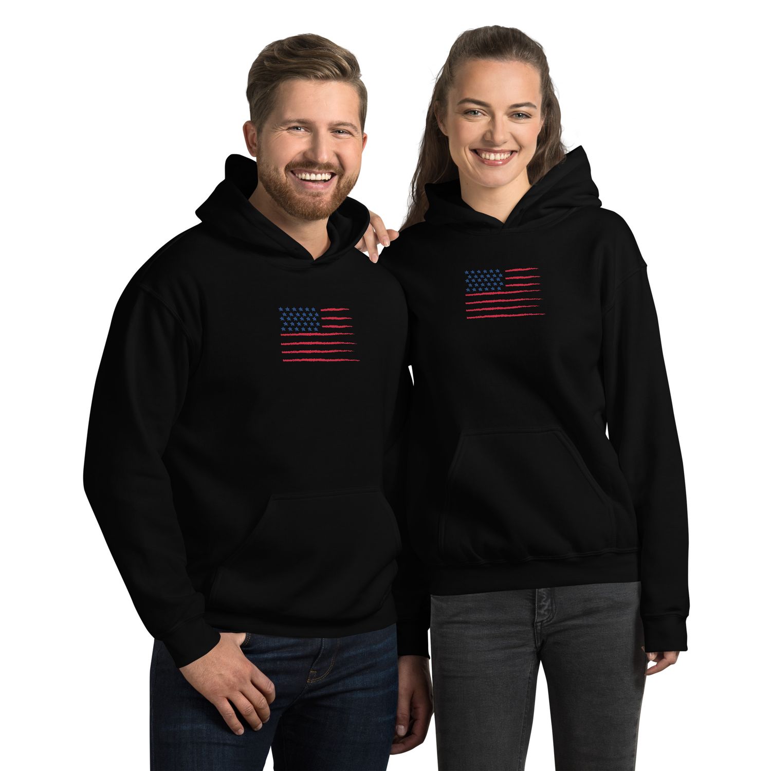 Unisex American Flag Hoodie