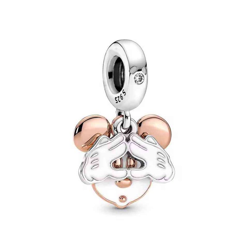 Sterling Silver Peeking Mouse Charm